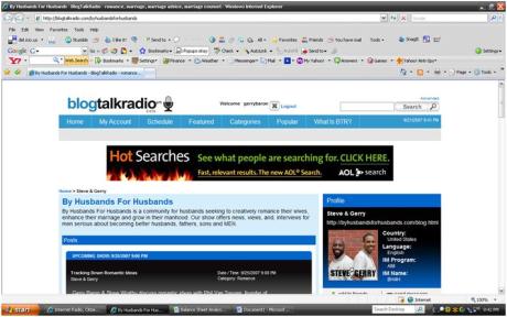 Blog Talk Radio Page